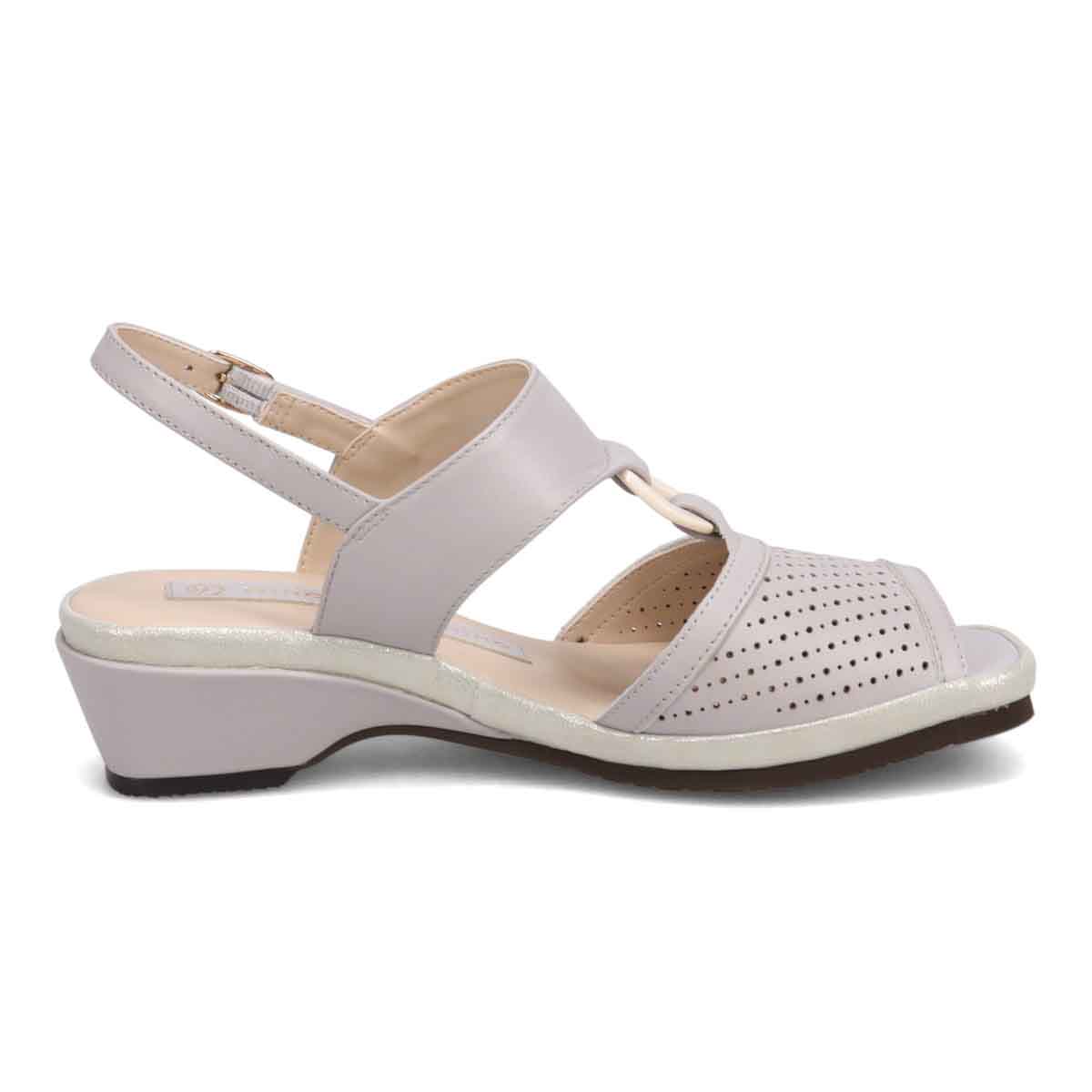 HIROKO KOSHINO バックストラップウェッジサンダル　HKL7528 GRAY M　(23.0～23.5)