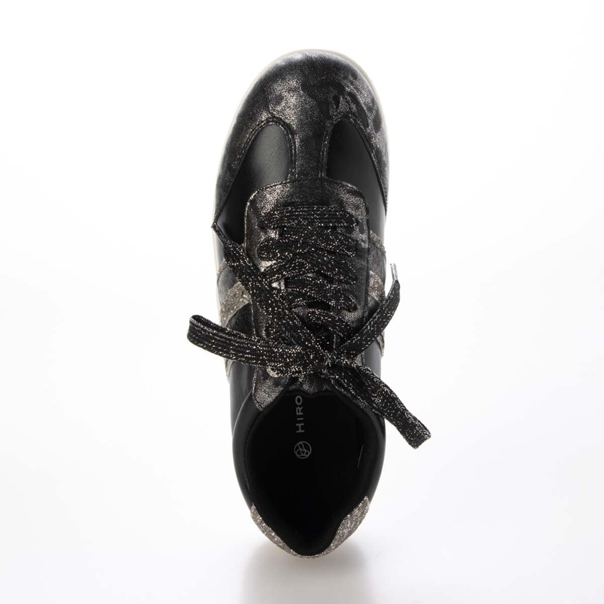 HIROKO KOSHINO レースアップスニーカー　HKL9000 BLACK 23.0