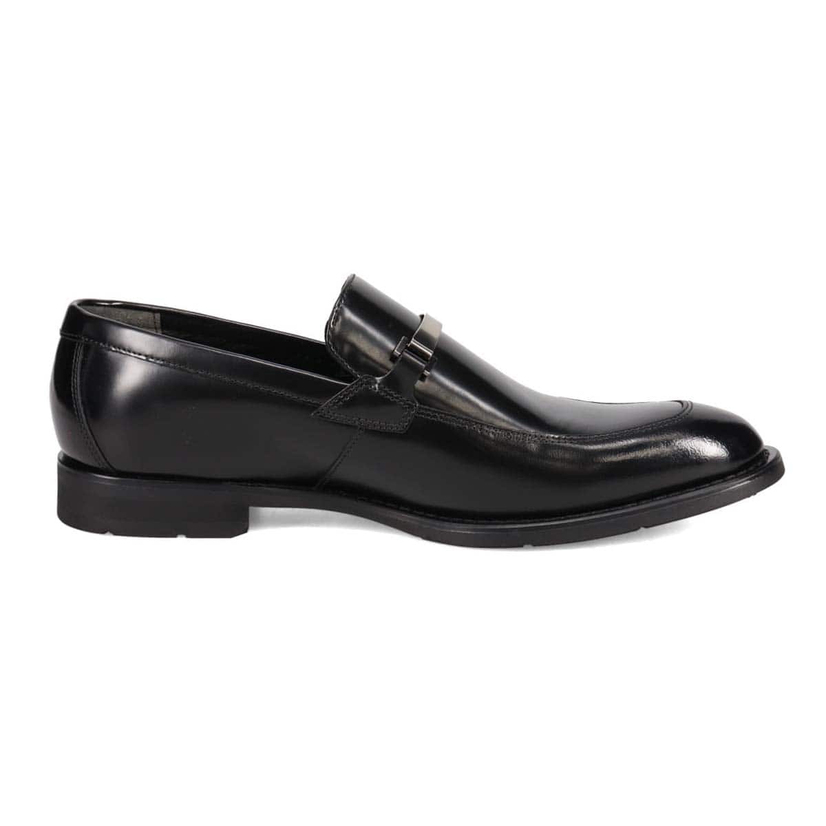 HIROKO KOSHINO HOMME  メンズ エレガント ビット金具付きユーチップスリッポンドレスシューズ　HR8004 BLACK 25.0