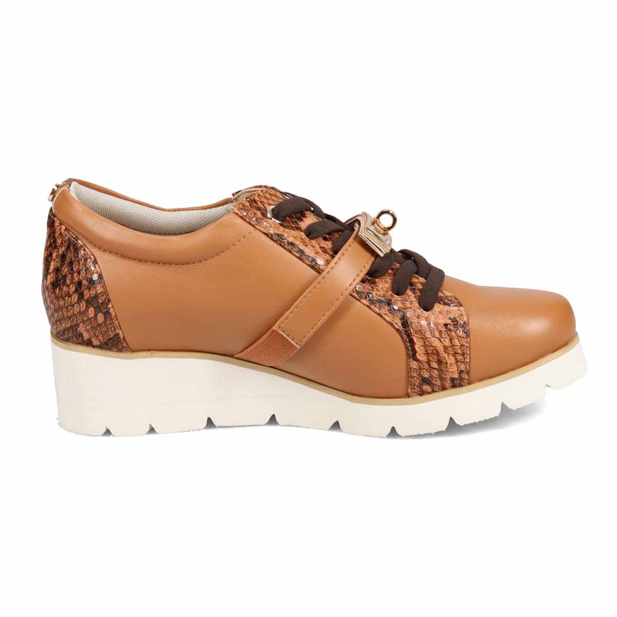 【撥水加工】HIROKO KOSHINO FEMME　きれいめカジュアルスニーカー　HRL1003 CAMEL M　(23.0～23.5)