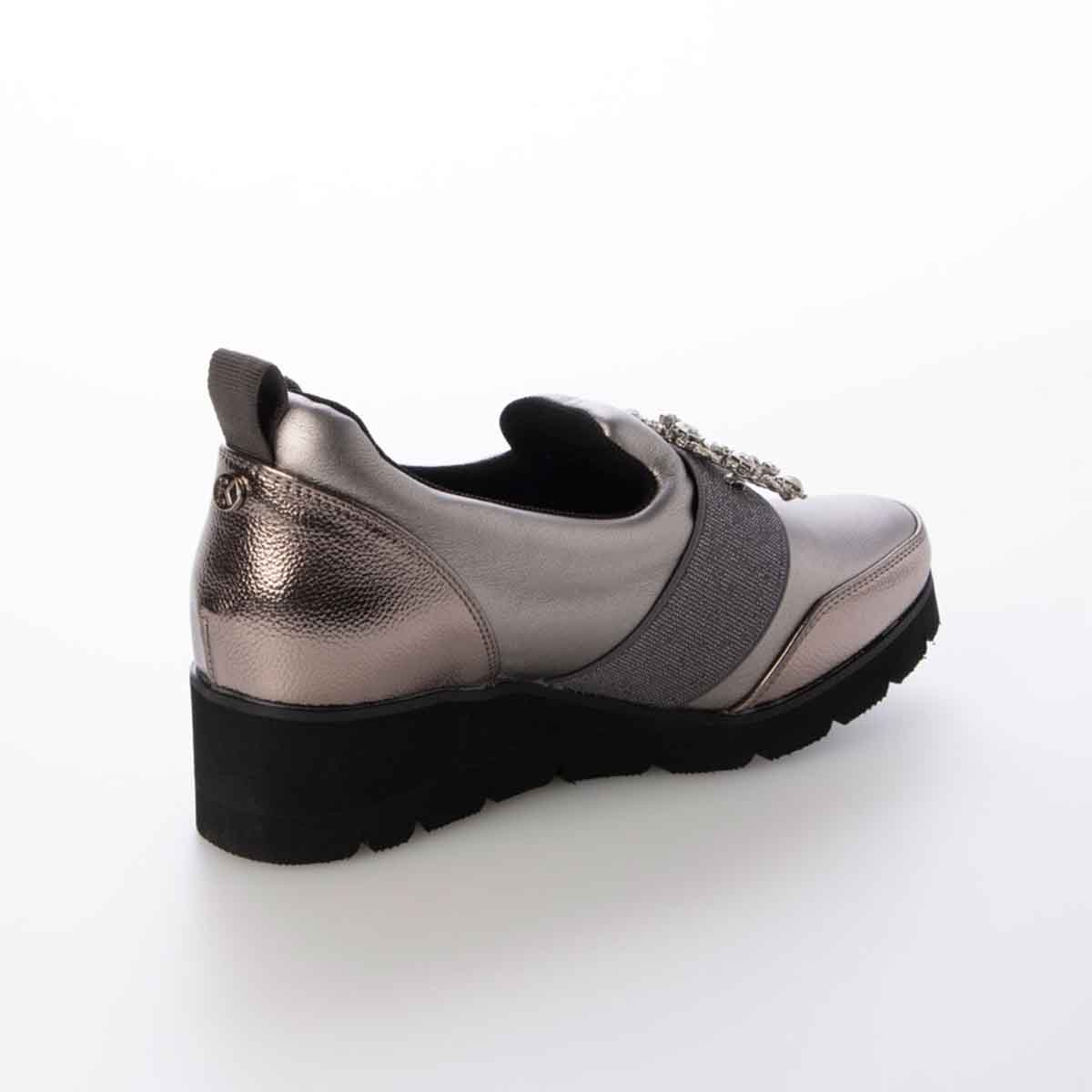【撥水加工】HIROKO KOSHINO FEMME　ビジューオーナメントが綺麗なエレガンスカジュアルシューズ　HRL1004 ETHANE M　(23.0～23.5)