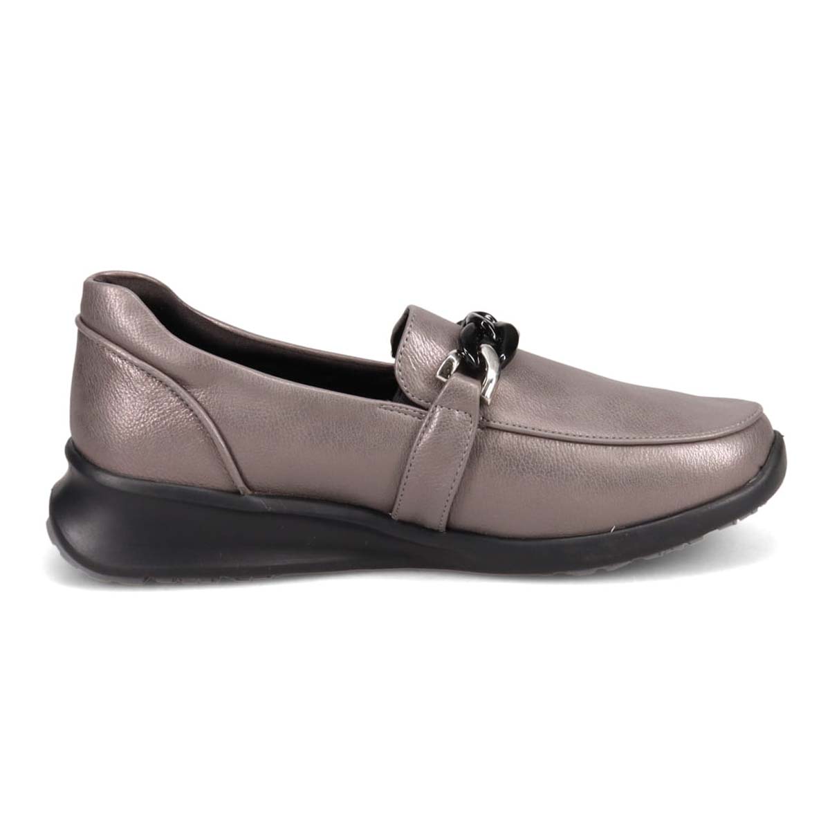 【防滑】HIROKO KOSHINO FEMME　グラスファイバー入り寒冷地用ソールの上品なローファー　HRL2022 ETHANE 23.0