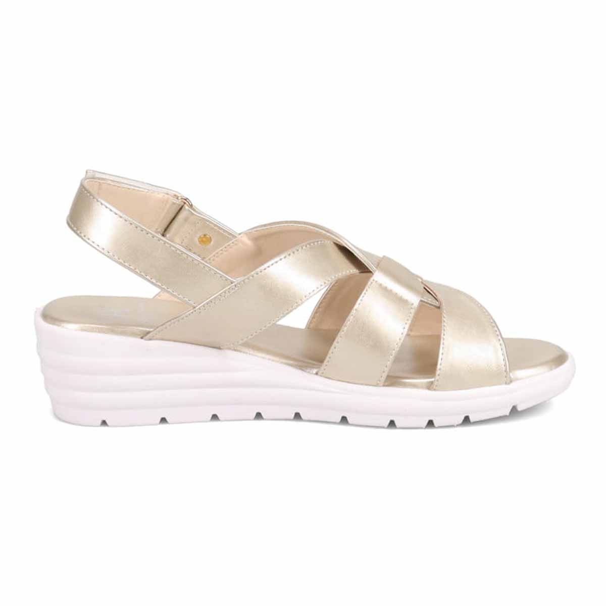 HIROKO KOSHINO FEMME クロスベルトウェッジサンダル HRL2028 BEIGE 23.0
