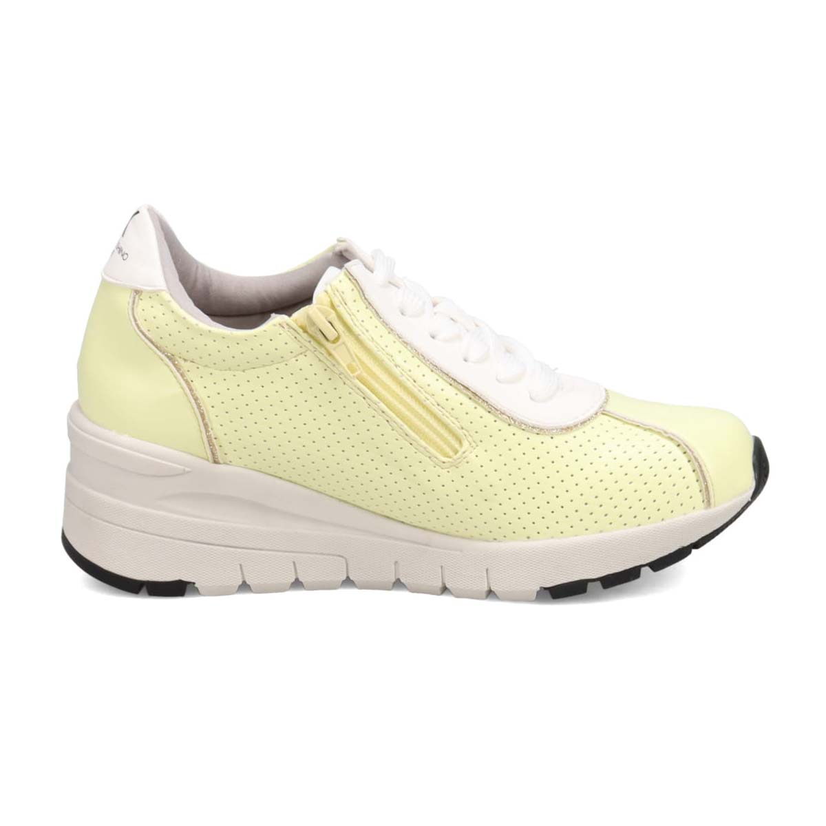 HIROKO KOSHINO　ヒールタイプ・ハイカットスニーカー　HRL3005 YELLOW 23.0