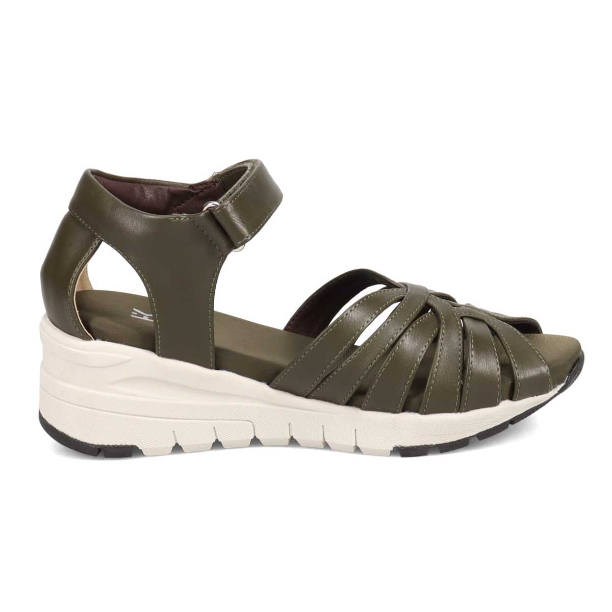 HIROKO KOSHINO FEMME　スニーカーソールのスポーツサンダル HRL3007 KHAKI 23.0