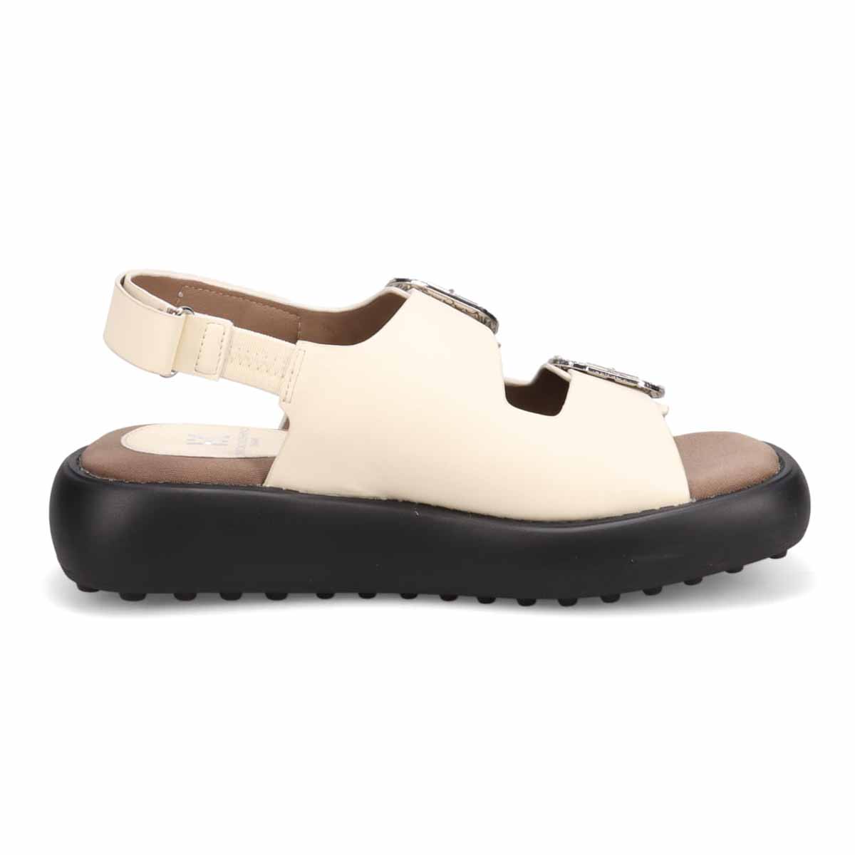 HIROKO KOSHINO FEMME バックル付きサンダル　HRL5011 IVORY M　(23.0～23.5)