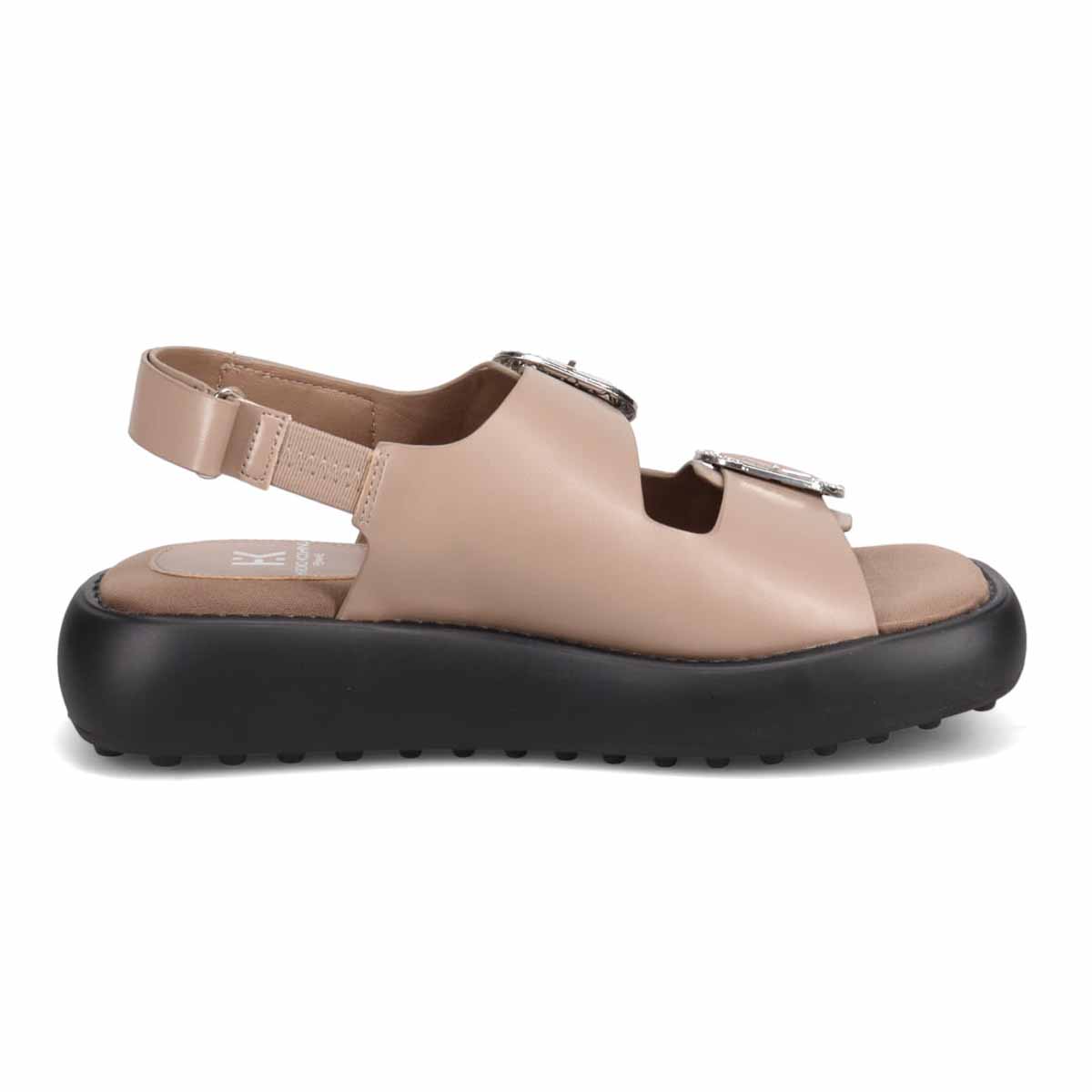 HIROKO KOSHINO FEMME バックル付きサンダル　HRL5011 OAK M　(23.0～23.5)