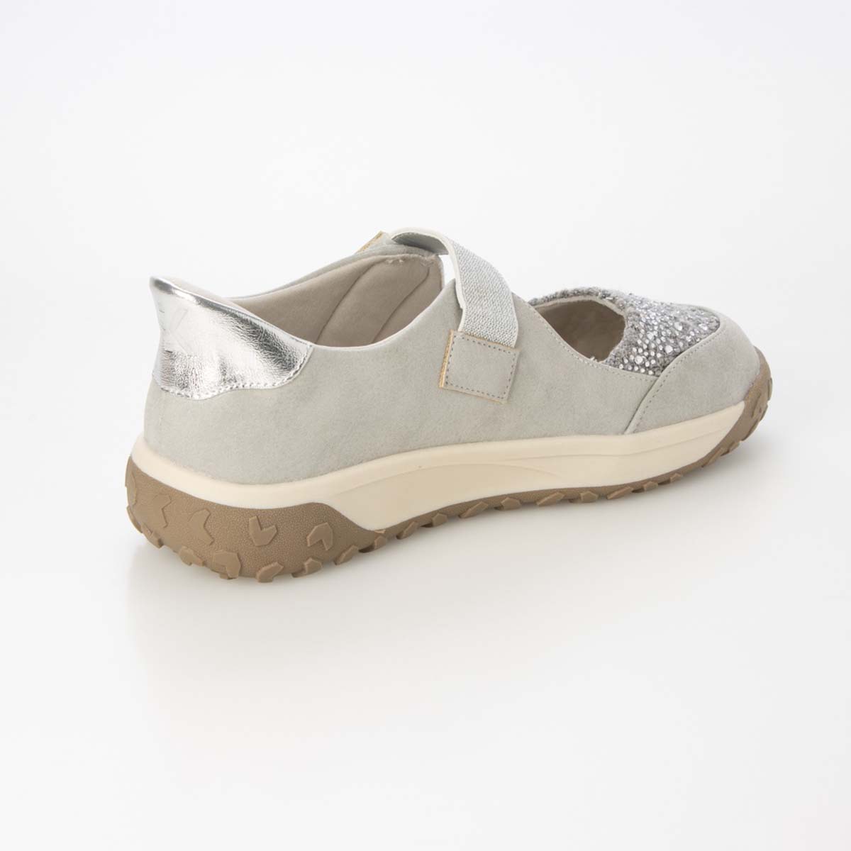 HIROKO KOSHINO FEMME きらめくラインストーンのメリージェーン HRL7002 GRAY 23.0