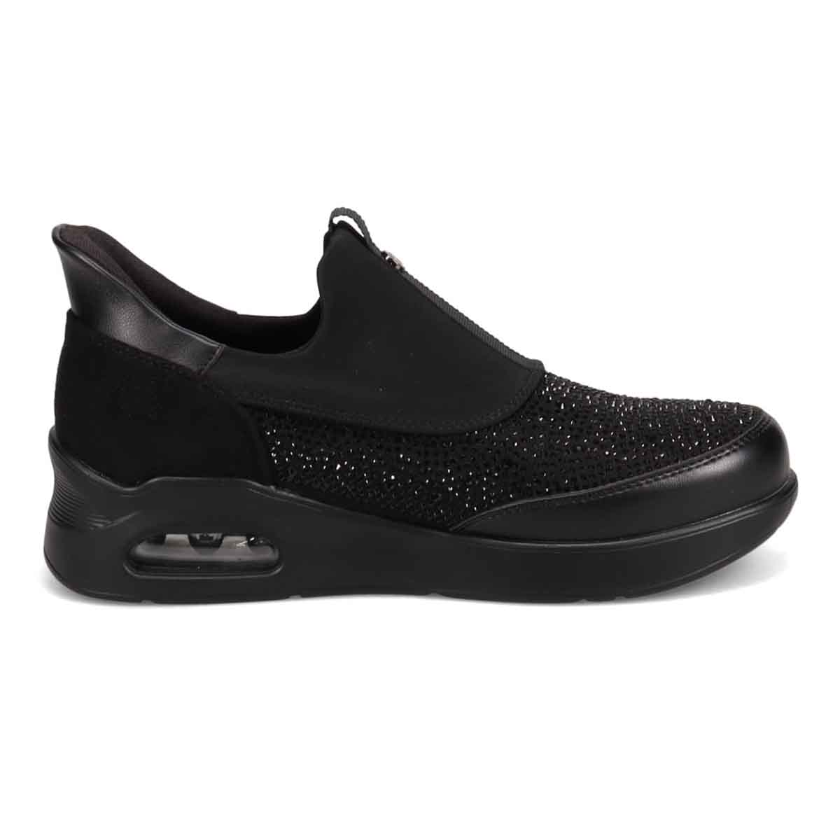 【撥水加工】HIROKO KOSHINO FEMME 大人のクイックフィットスニーカー HRL9001 BLACK 23