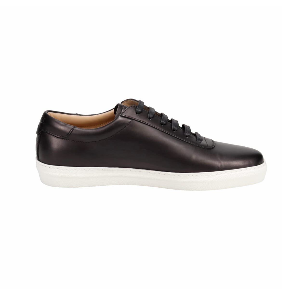 イタリア製カジュアル・レザースニーカー IMLB603(40 (25.0) BLACK 