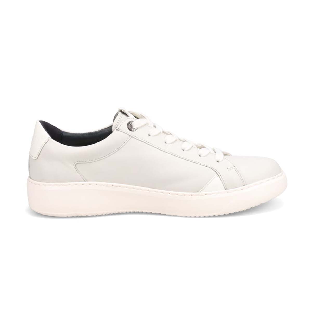 ランバンオンブルー LANVIN en Bleu 「リカバリーインソール」搭載で指圧効果により血行を115％促進。レザー×ニットコンビスニーカー　LB1003XR WHITE 25.0