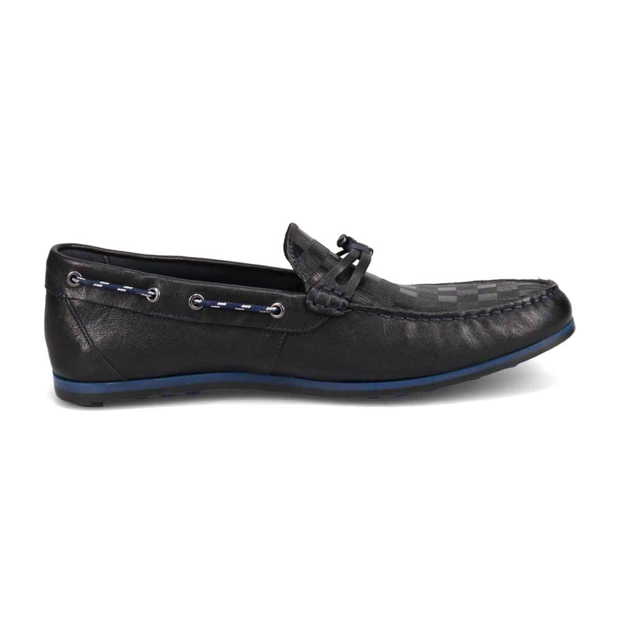 ランバンオンブルー LANVIN en Bleu 「Recovery Shiatsu Insole」搭載で指圧効果により血行をよくする。ローファースリップオンシューズ  LB1017XR BLACK 25.0