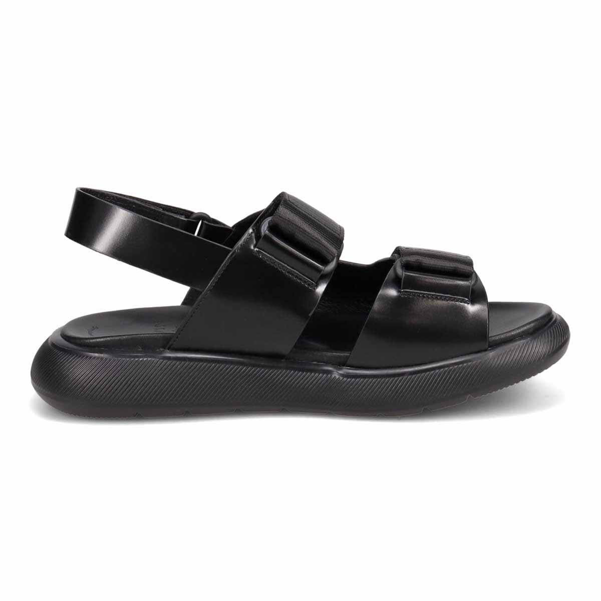 ランバンオンブルー LANVIN en Bleu 「リカバリーインソール」搭載で指圧効果により血行を115％促進。レザーサンダル　LB3512XR BLACK M