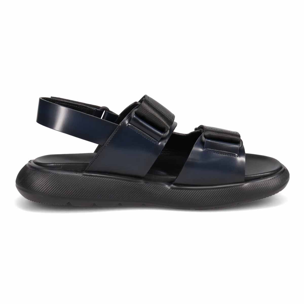 ランバンオンブルー LANVIN en Bleu 「リカバリーインソール」搭載で指圧効果により血行を115％促進。レザーサンダル　LB3512XR NAVY M