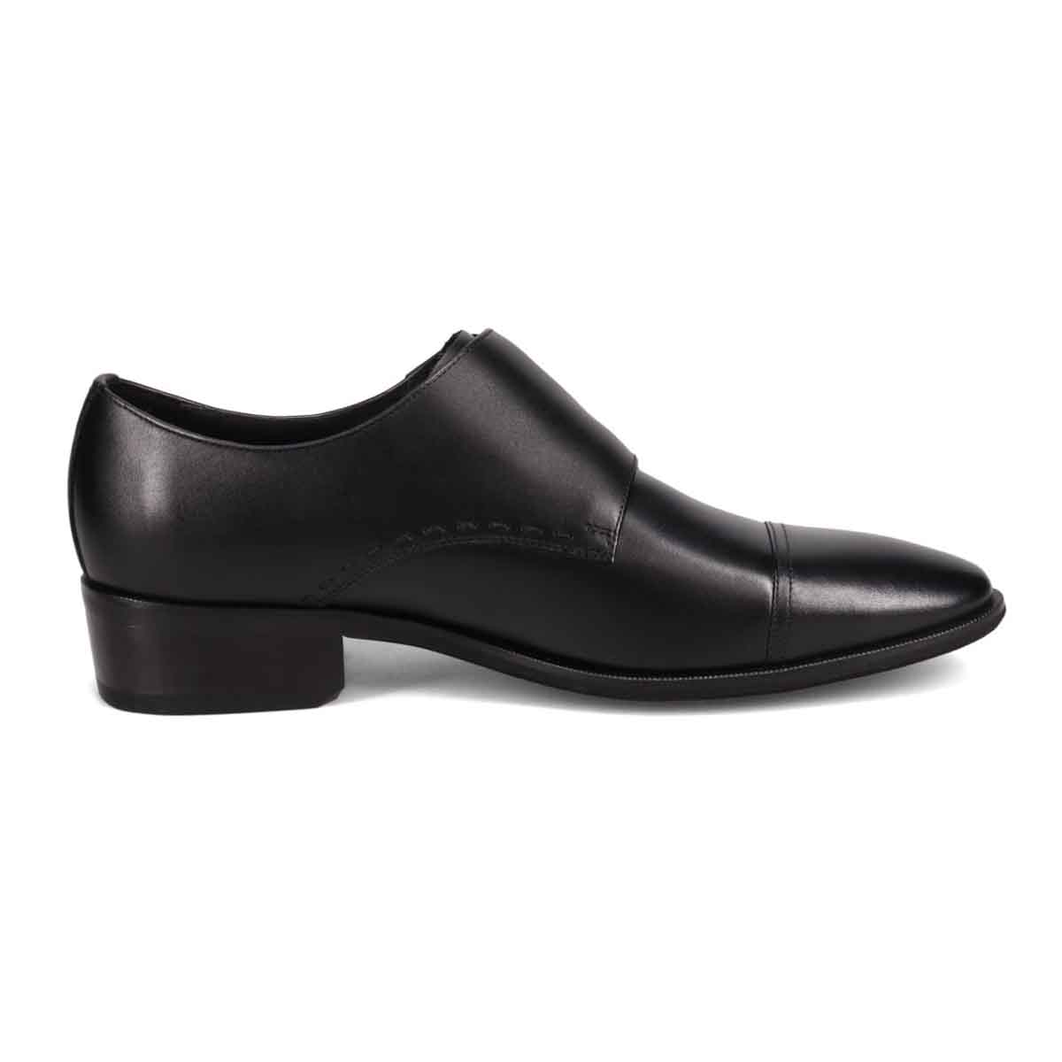 ランバンコレクション LANVIN COLLECTION 「Recovery Shiatsu Insole」搭載で指圧効果により血行をよくする。ダブルモンクストラップドレスシューズ　LV1021XR BLACK 25.0