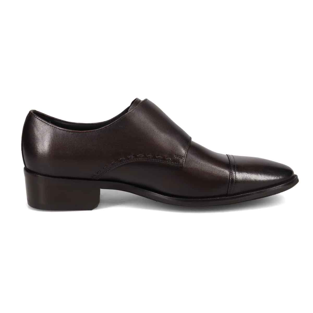ランバンコレクション LANVIN COLLECTION 「Recovery Shiatsu Insole」搭載で指圧効果により血行をよくする。ダブルモンクストラップドレスシューズ　LV1021XR D-BROWN 25.0