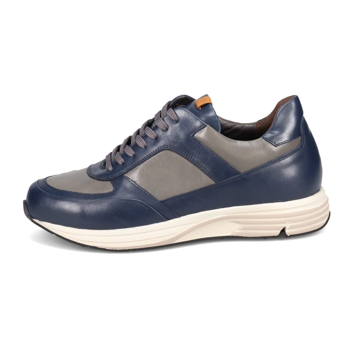 madras ON,OFFボーダーレスなレザースニーカー　M487 NAVY/GRAY 25.0