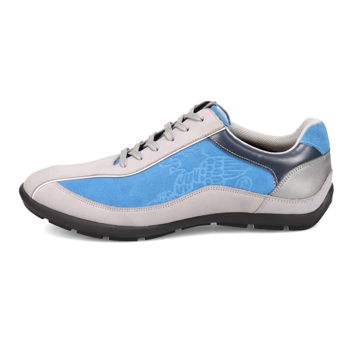 マドラス madras metaインソール搭載  レザースニーカー　M500MT L-GRAY/L-BLUE 25.0