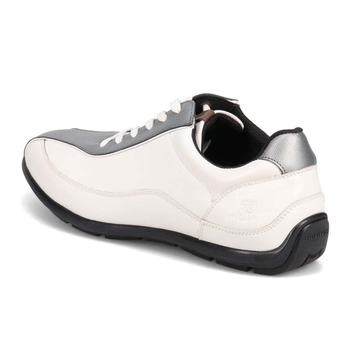 マドラス madras metaインソール搭載シューズ  レザースニーカー　M502MT SILVER/WHITE 25.0