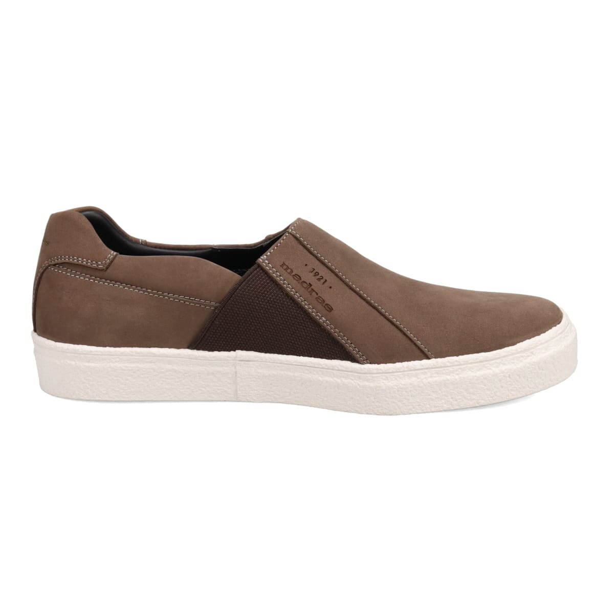 【GORE-TEX】マドラス madras metaインソール搭載シューズ  スリッポンカジュアルシューズ　M510AGMT GRAY-NUBUK 25.0