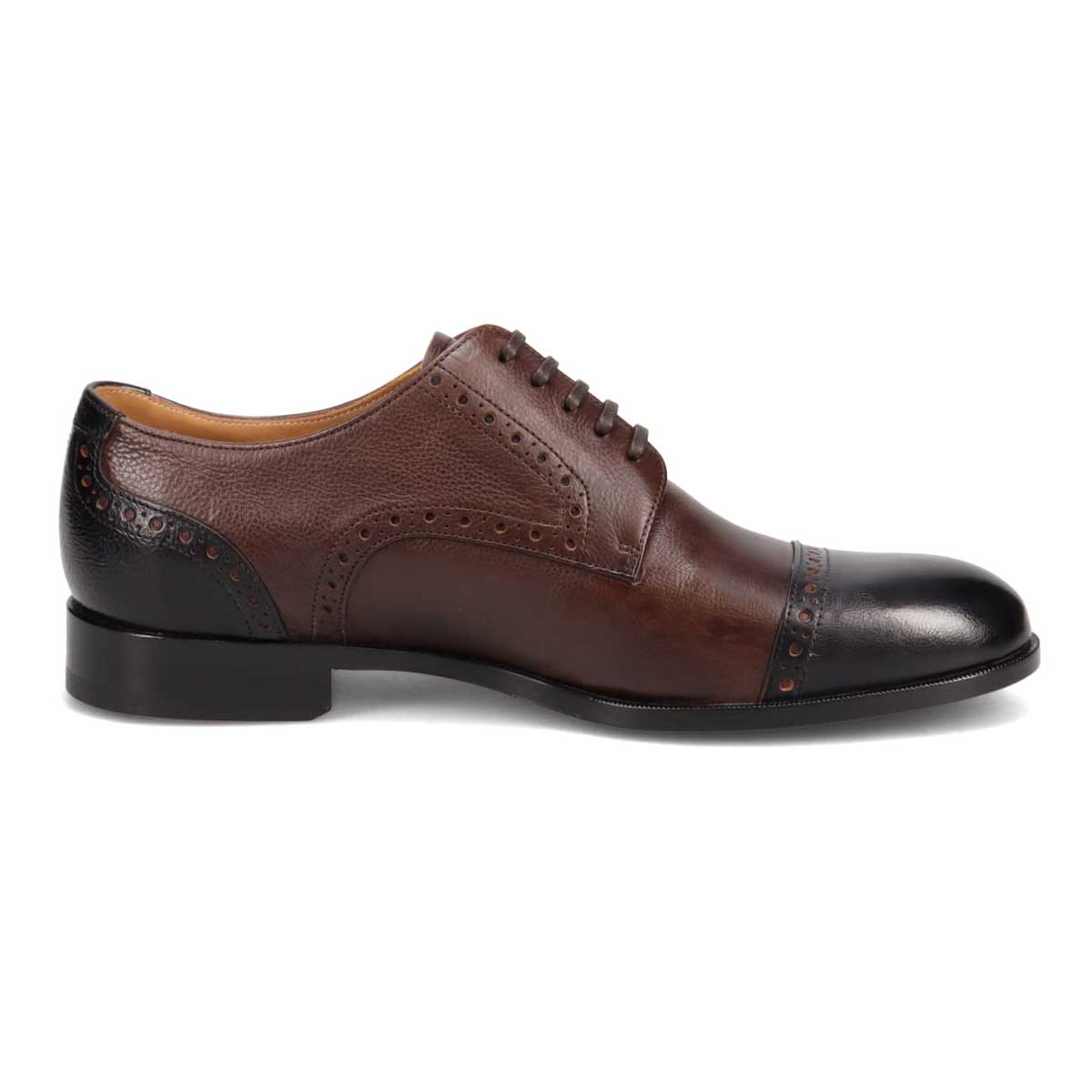 マドラス madras metaインソール  外羽根ストレートチップビジネスシューズ M556MT BLACK/BROWN 25.0