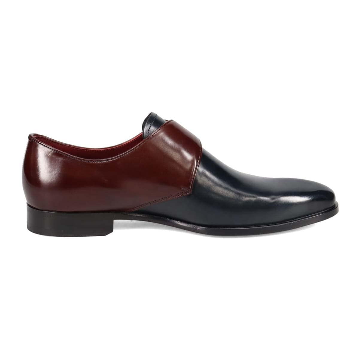 マドラス madras metaインソール搭載シューズ  モンクストラップドレスシューズ　M559MT NAVY/D-BROWN 25.0