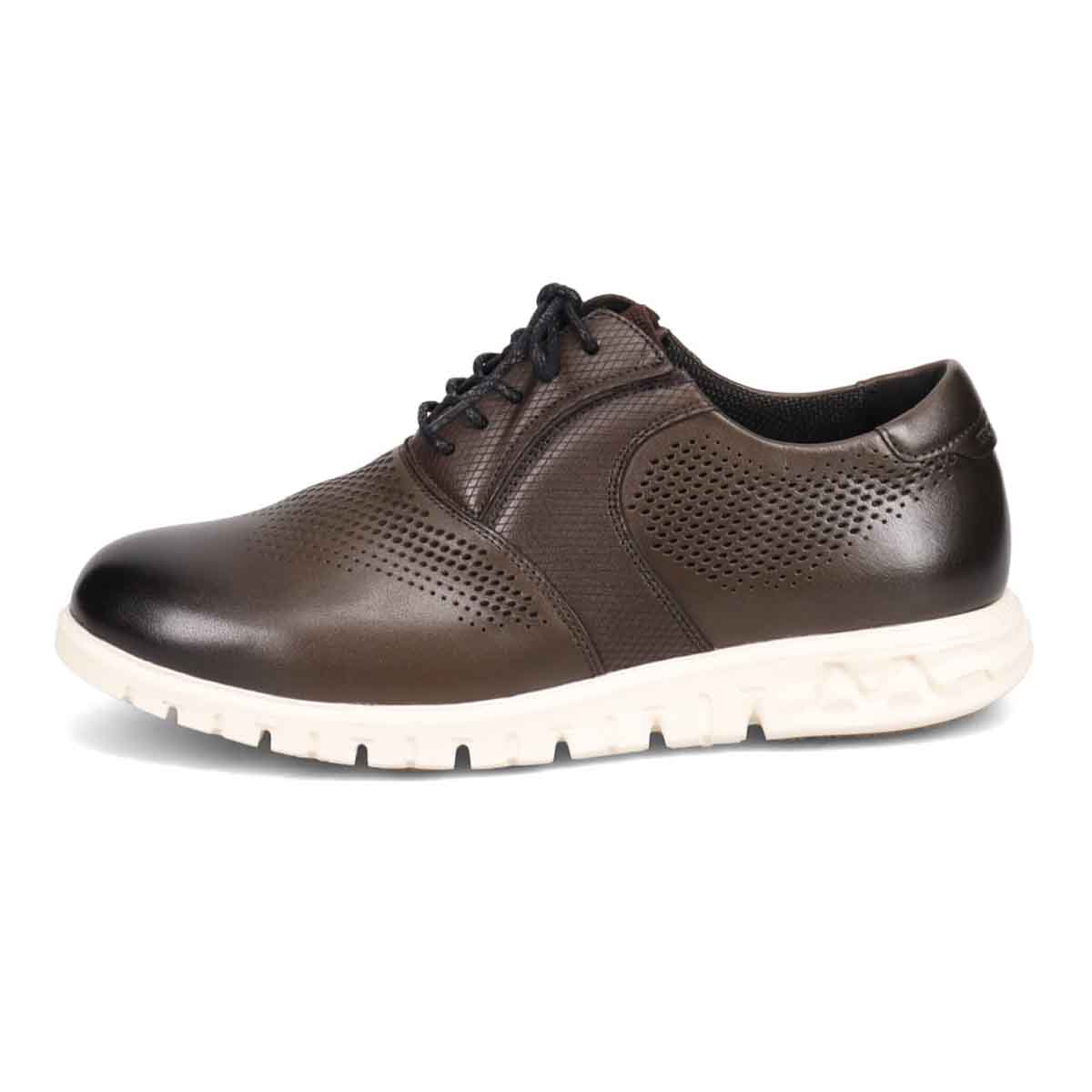 マドラス madras 特許 Recovery meta insole搭載シューズ メンズカジュアルレザースニーカー　M572MT D-GRAY 25