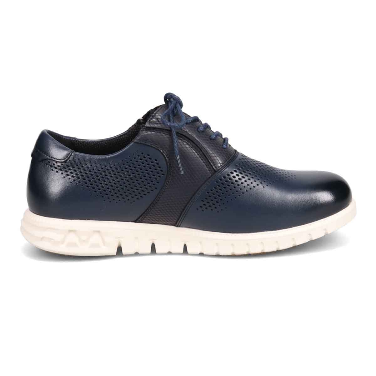 マドラス madras 特許 Recovery meta insole搭載シューズ メンズカジュアルレザースニーカー　M572MT NAVY 25