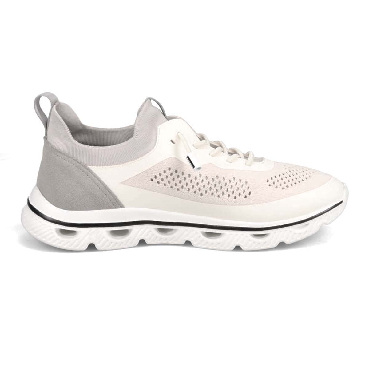 マドラス madras metaインソール搭載シューズ  カジュアル ニットスニーカー　M593MT WHITE/L-GRAY M(25.0cm～25.5cm)