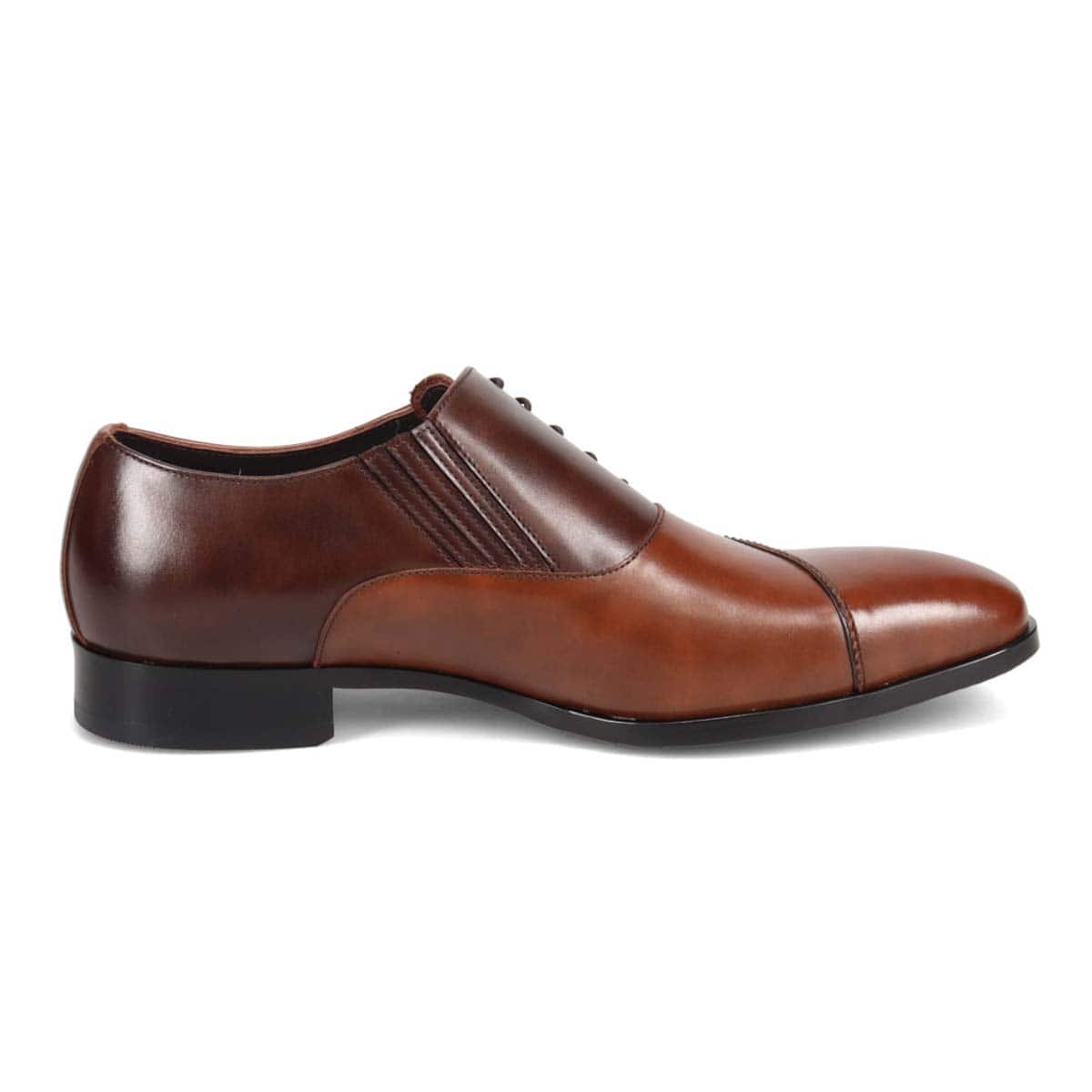 マドラス madras metaインソール搭載シューズ  サイドレースドレスシューズ　M643MT BROWN/DARKBROWN 25.0