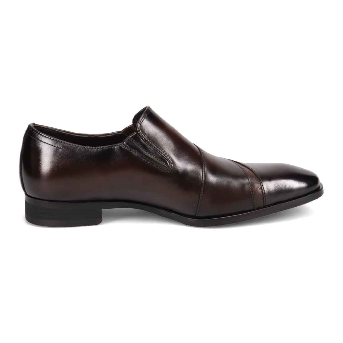 【GORE-TEX】マドラス madras 特許 Recovery meta insole搭載シューズ　ゴアテックス スリッポンドレスシューズ　M717MT D-BROWN/BROWN 25.0