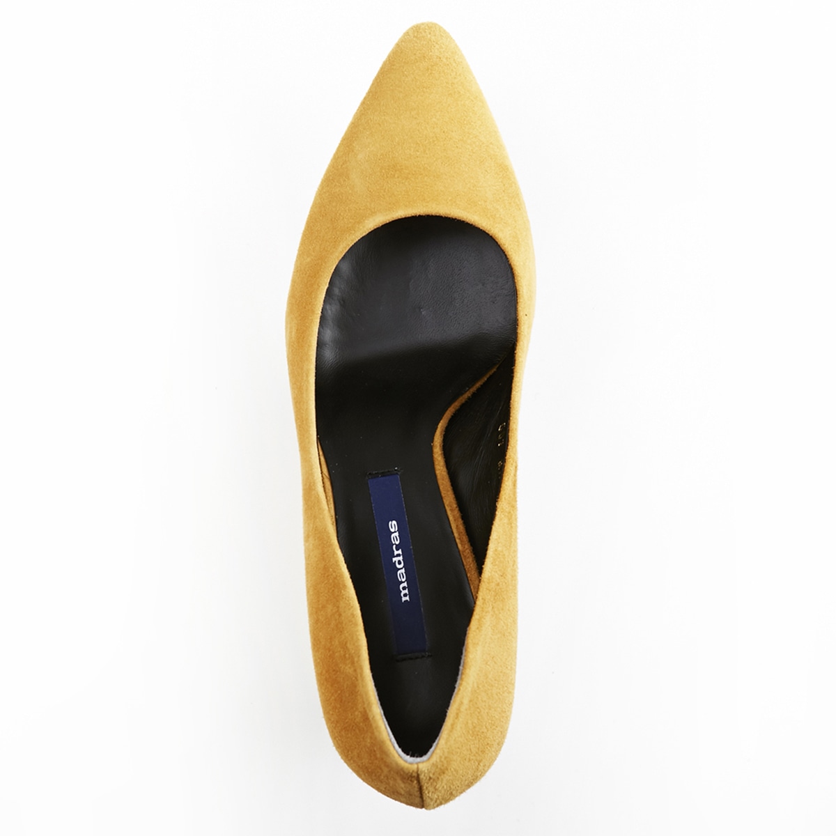 マドラス madras オリジナルのポインテッド木型を使用したプレーンパンプス。   MAL737 MUSTARD-S 23.0