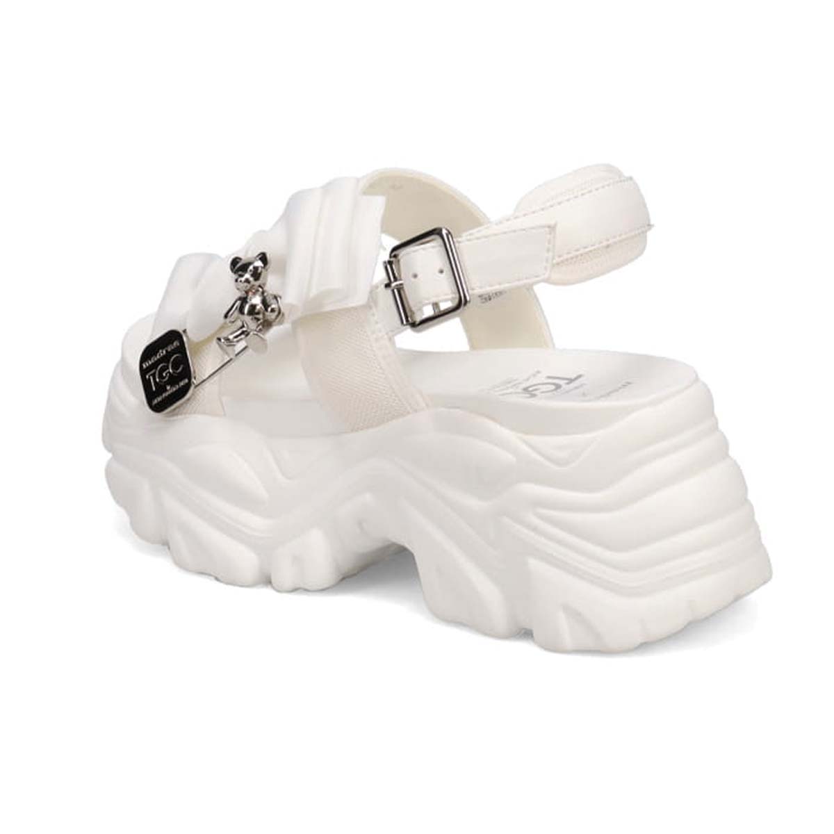 TGC×madras　最旬トレンドを履きこなす！TGC in あいち・なごや 2026 出演モデル着用シューズ　厚底サンダル　MAL7584TGC WHITE 37（23.0cm～23.5cm）