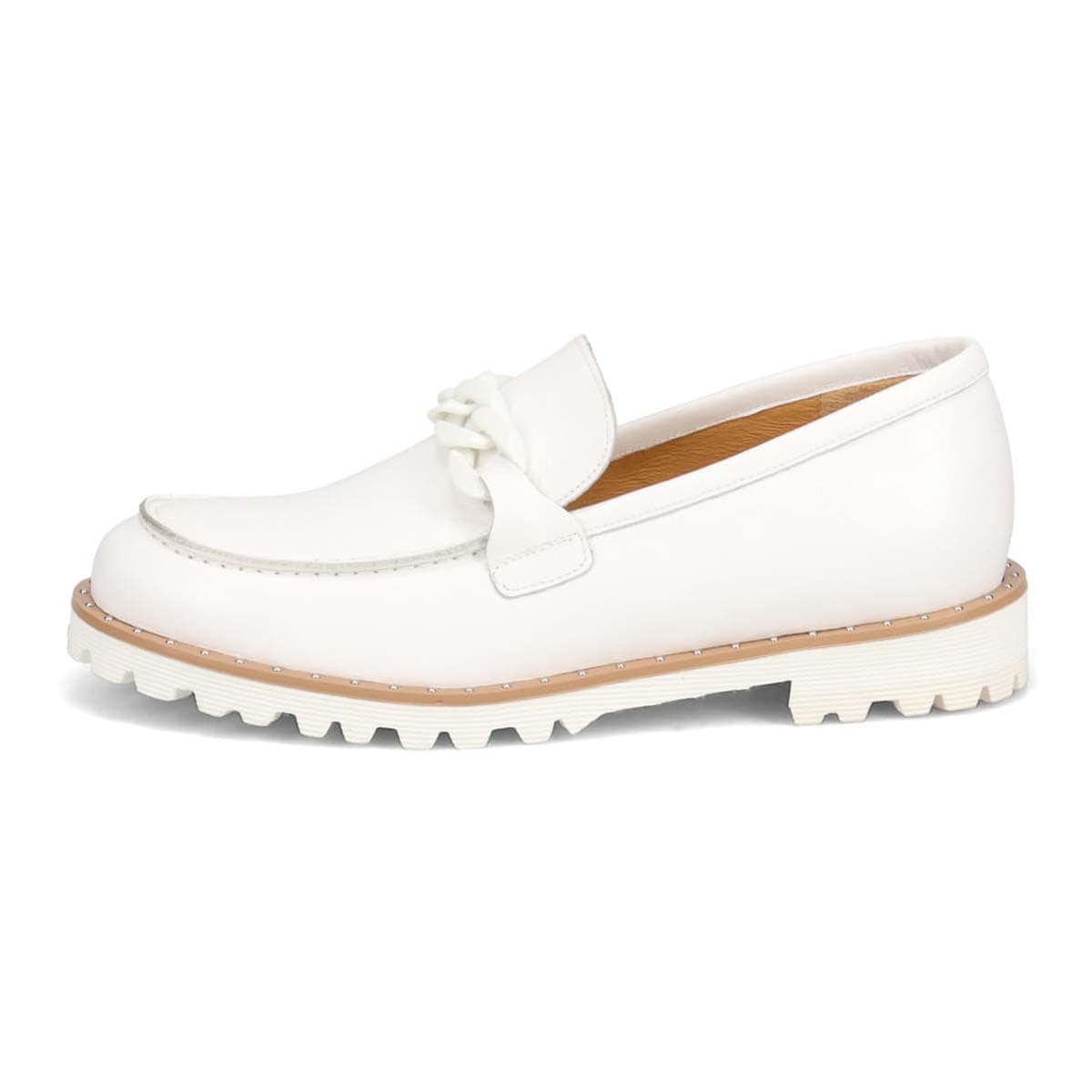 マドラス madras metaインソール搭載　上質できちんと感のあり足元が華やぐビットローファー　MAL9127MT WHITE 23.0