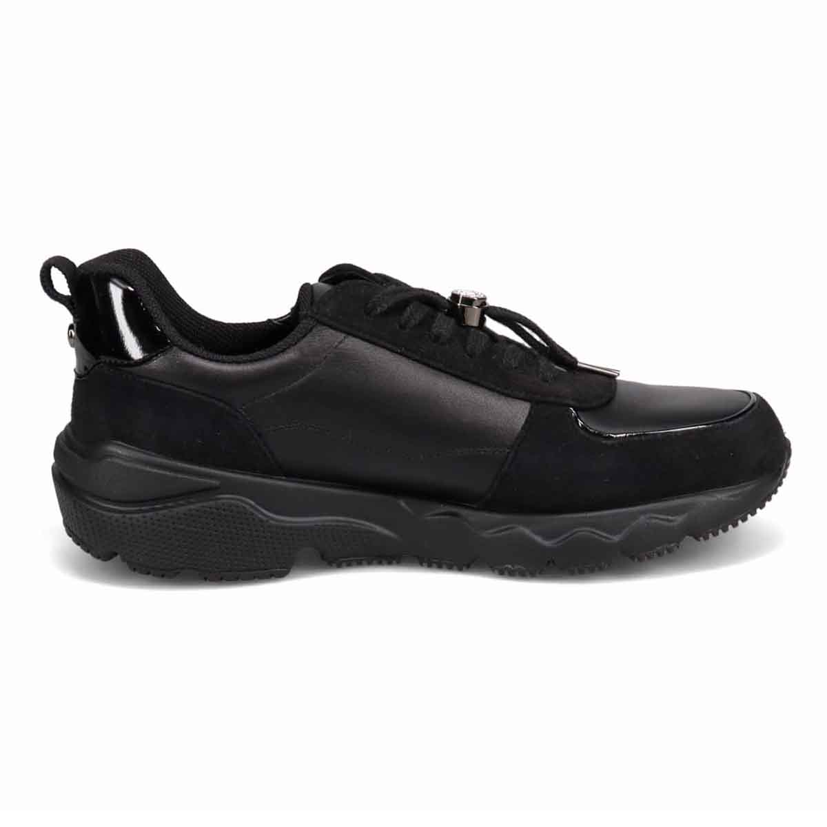 マドラス madras 特許 Recovery meta insole搭載  ゴールドがアクセントのエレガンでスタイリッシュなレザースニーカー　MAL9136AMT BLACK/BLACK 6（23.0cm～23.5cm相当）