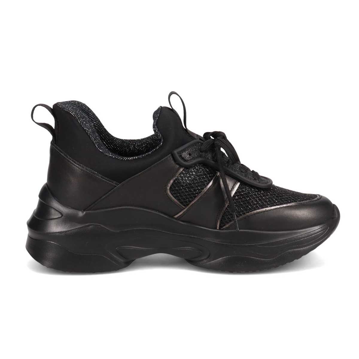 マドラス madras 特許 metaインソール搭載　スタイルアップ厚底スニーカー　MAL9159MT BLACK 23