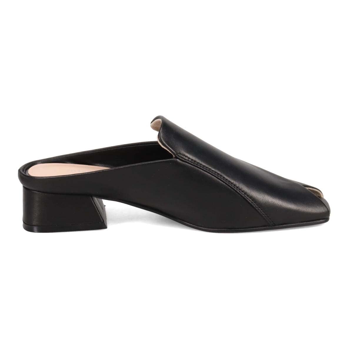 ミッシーデミッシー missy des missy シワ加工　甲深ミュールサンダル　MMD2701 BLACK 23.0