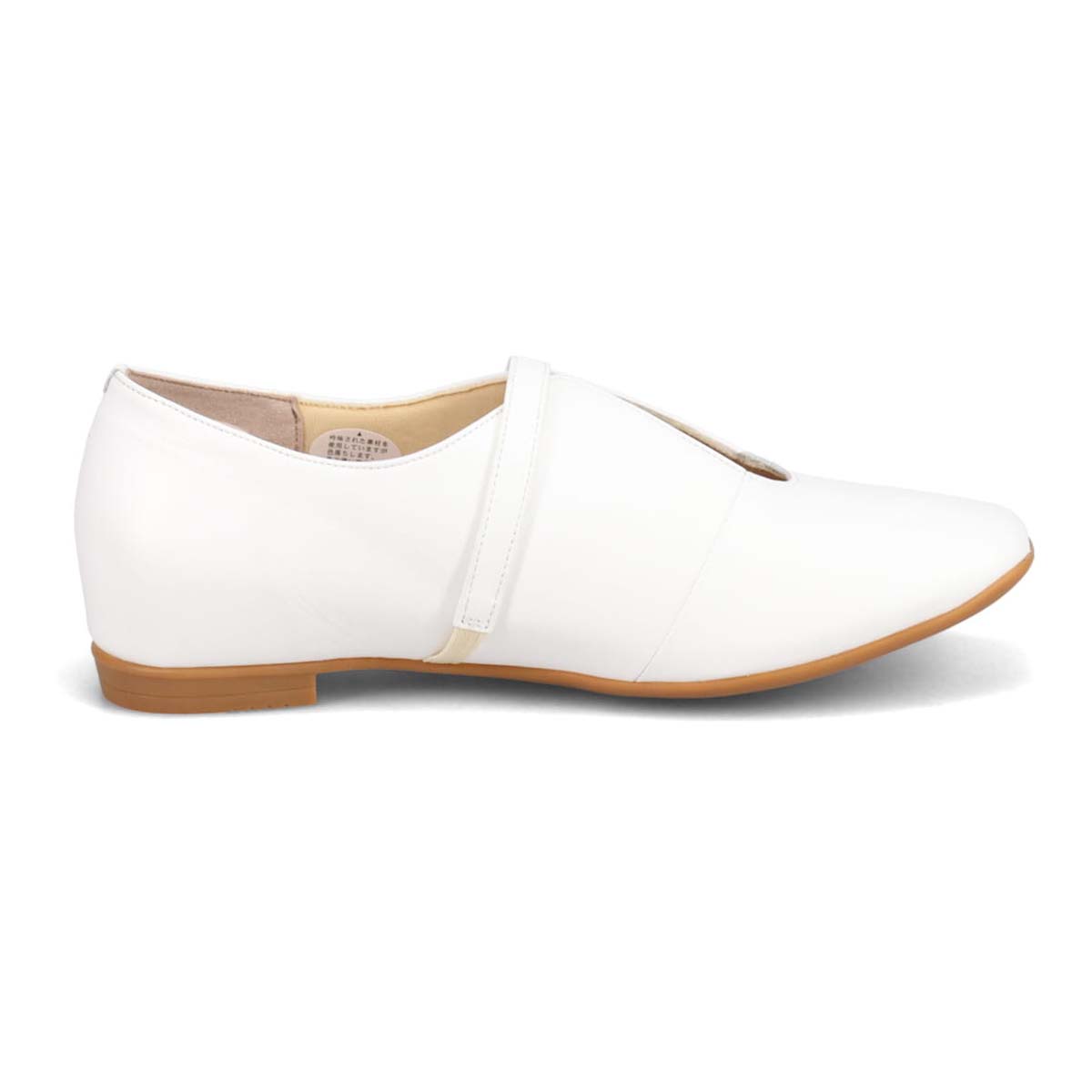 ミッシーデミッシー missy des missy 甲ベルト フラットシューズ　MMD3640 WHITE 23.0