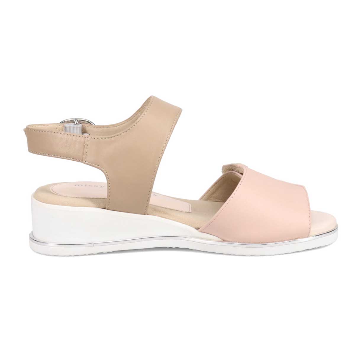 ミッシーデミッシー missy des missy EVA加工ソールのスポーツサンダル  MMD7526 LightPink/Beige M