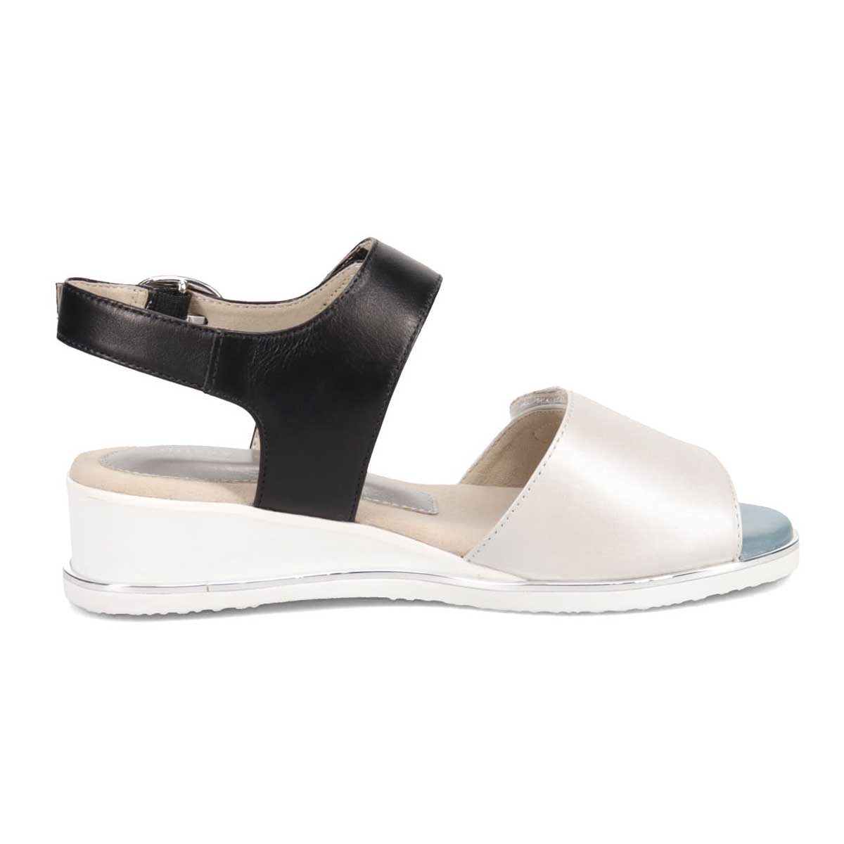 ミッシーデミッシー missy des missy EVA加工ソールのスポーツサンダル  MMD7526 SILVER/BLACK M　(23.0～23.5)