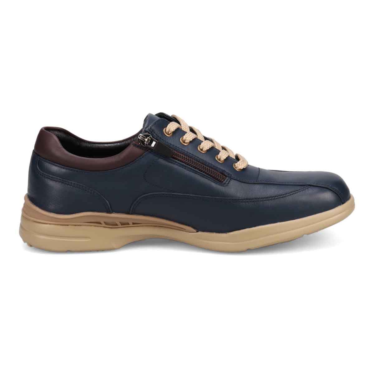 【GORE-TEX】マドラスウォーク madras Walk 「Recovery Shiatsu Insole」搭載で指圧効果により血行をよくする。　全天候快適 ゴアテックス　レースアップタウンカジュアルシューズ　MW7400R NAVY 25.0