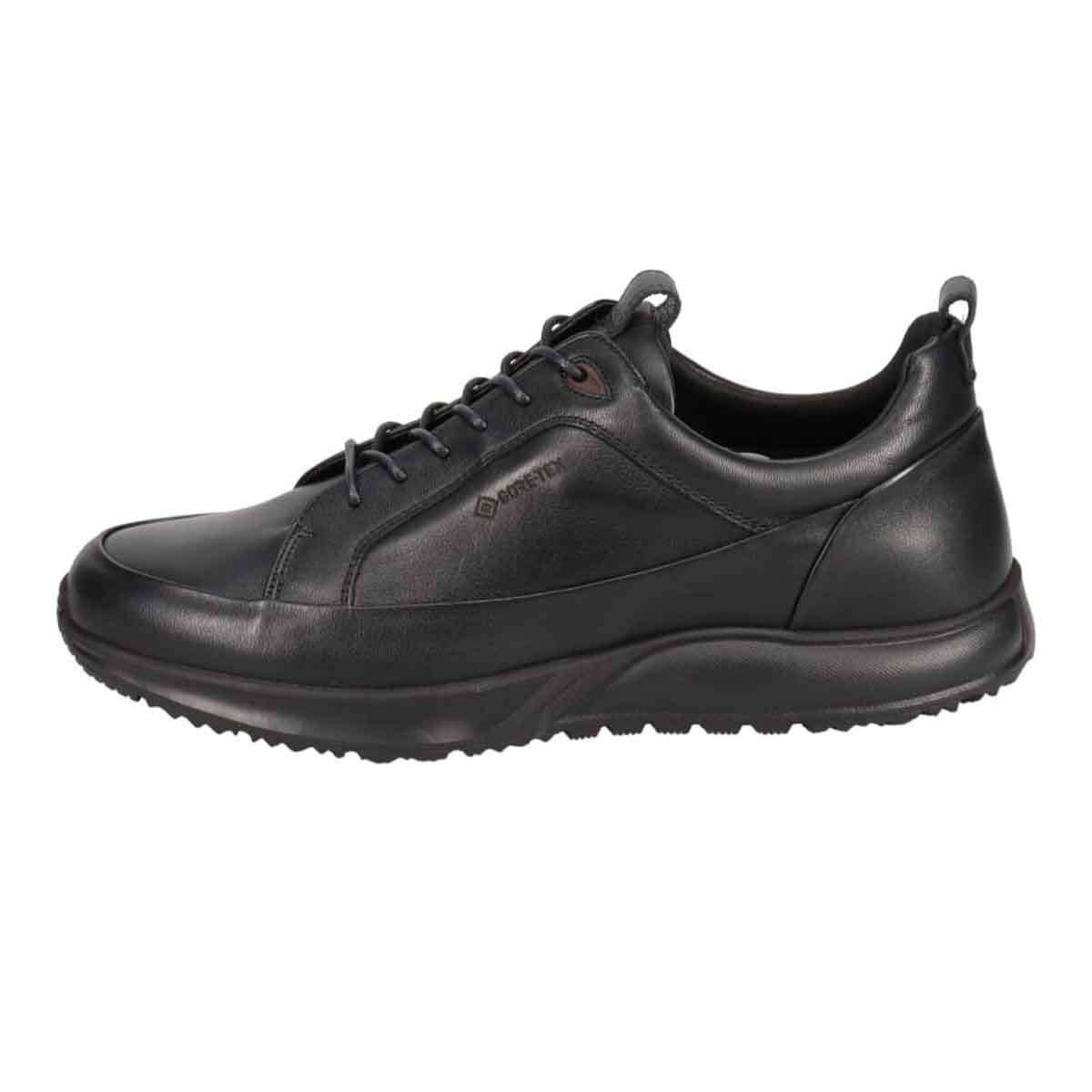 【GORE-TEX】マドラスウォーク madras Walk 「Recovery Shiatsu Insole」搭載で指圧効果により血行をよくする。　全天候快適な ゴアテックスレザースニーカー　MW7600R BLACK 25.0