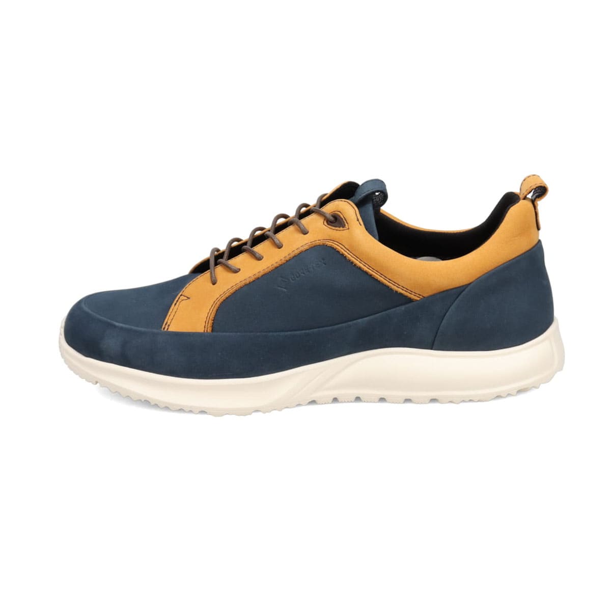 【GORE-TEX】マドラスウォーク madrasWalk　全天候快適なレザースニーカー　MW7600 NAVY/YELLOW 25.0