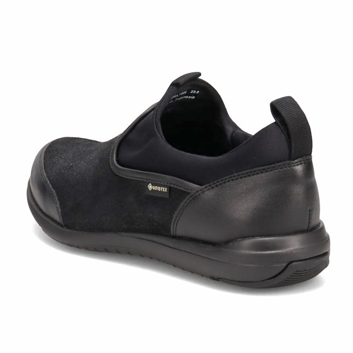 【GORE-TEX】マドラスウォーク madras Walk 「Recovery Shiatsu Insole」搭載で指圧効果により血行をよくする。スニーカー感覚で普段履きにもピッタリ！ さまざまなスタイルにも合うスリッポンスニーカー  MWL1006R BLACK 23.0