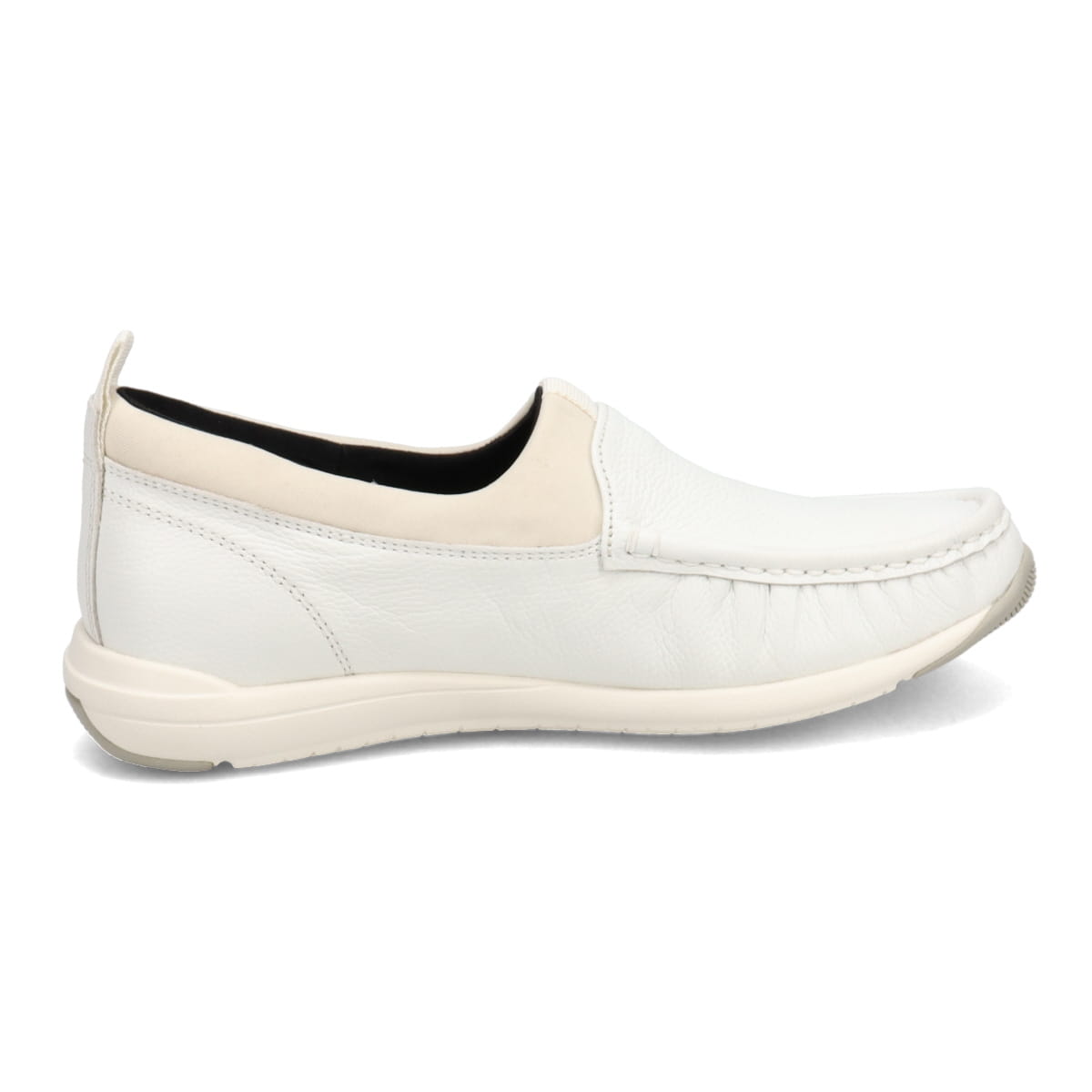 【GORE-TEX】マドラスウォーク madras Walk 「Recovery Shiatsu Insole」搭載で指圧効果により血行をよくする。ゴアテックス・モカシンスリッポンシューズ　MWL1021R WHITE 23.0