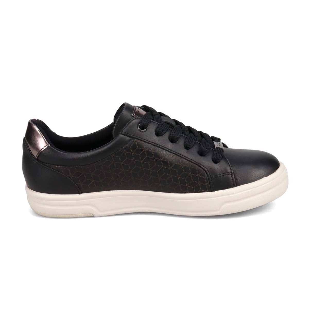 【GORE-TEX】マドラスウォーク madras Walk　幾何学模様レースアップ レザースニーカー  MWL1022C BLACK-METALLIC 23