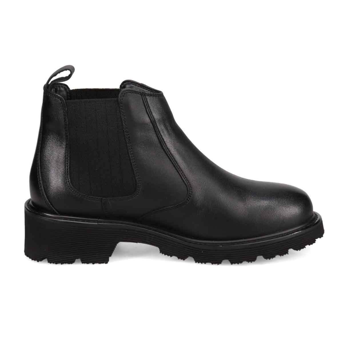 【GORE-TEX】マドラスウォーク madras Walk 「Recovery Shiatsu Insole」搭載　指圧効果により血行をよくする。防滑×防水　4.5cmヒールのタンクソールサイドゴアブーツ MWL1048R BLACK 23.0