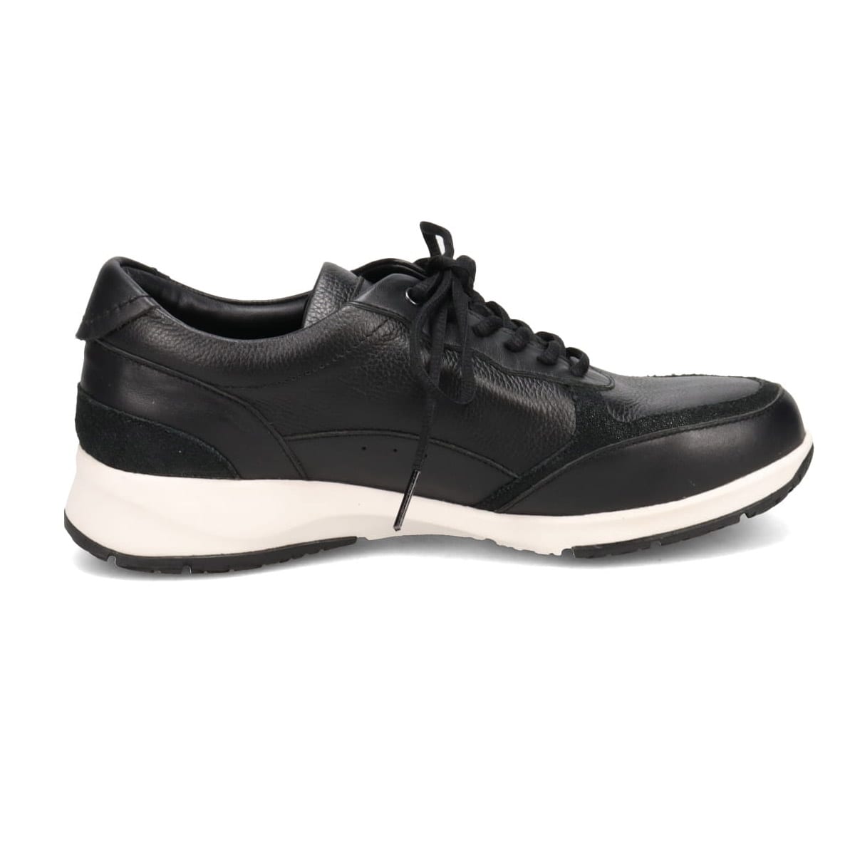 【GORE-TEX】マドラスウォーク madras Walk 「Recovery Shiatsu Insole」搭載で指圧効果により血行をよくする。旅行に最適 ウォーキングレザースニーカー　MWL1204R BLACK 23.0