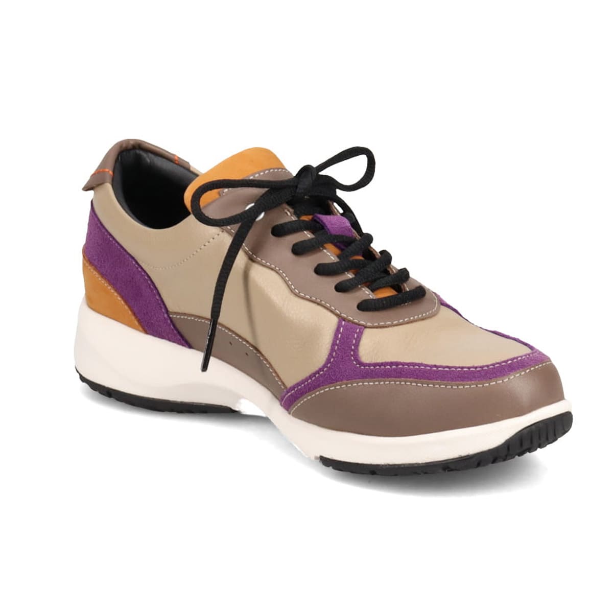 【GORE-TEX】 マドラスウォーク madras Walk　ウォーキングスニーカー　MWL1204 BEIGE/PURPLE 23.0