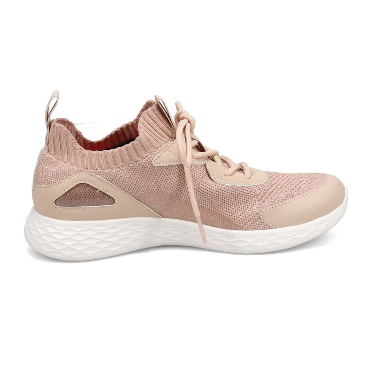 マドラスウォーク madras Walk 【GORE-TEX】GORE-TEXなので雨の日も大丈夫 フライニットスニーカー  MWL3000 BEIGE 23.0
